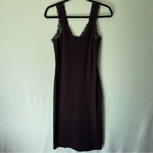 Peruvian Connection Black Lace Maxi Dress (Size XS)